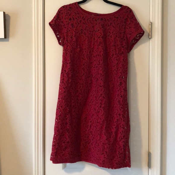 LOFT Dresses & Skirts - Maroon lace dress